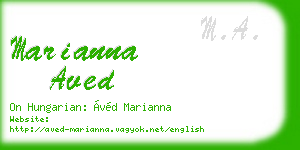 marianna aved business card